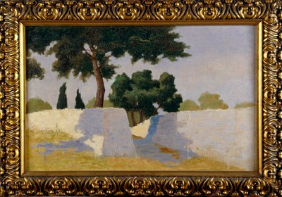 Landscape with White Walls by Damaso Bianchi