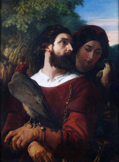 The Falconer by Daniel Maclise