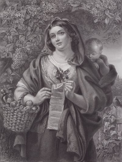 The Ballad Singer by Daniel (after) Maclise