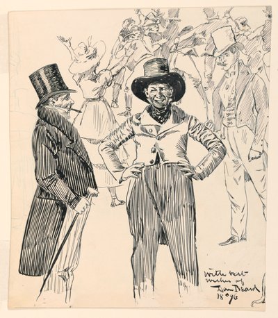 Two Dandies in Conversation by Daniel Carter Beard