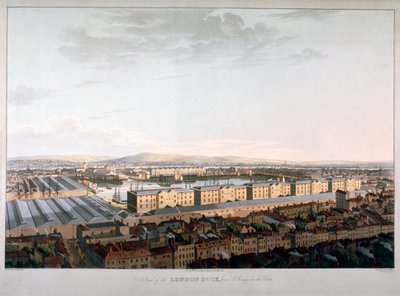 View of London Docks, 1816 by Daniel Havell