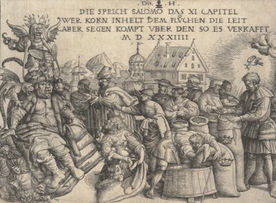Illustration to Proverbs 11: 26 by Daniel Hopfer
