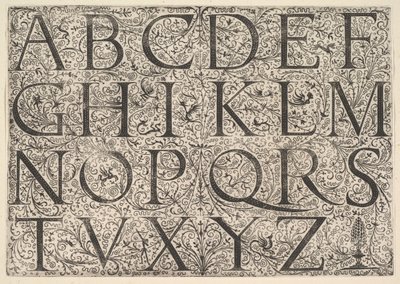 Roman Majuscule Alphabet by Daniel Hopfer