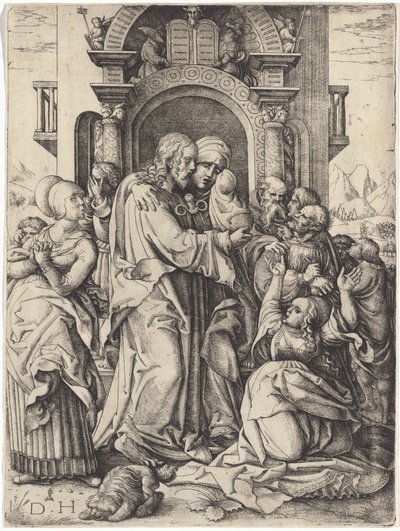 The Virgin Mary Taking Leave of Christ by Daniel Hopfer