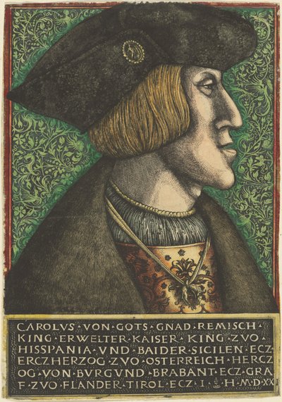 Emperor Charles V by Daniel Hopfer and Hieronymus Hopfer