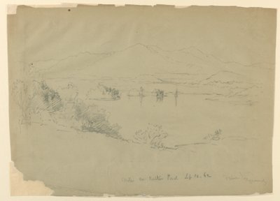 Landscape Sketch, Walker Pond, New Hampshire by Daniel Huntington