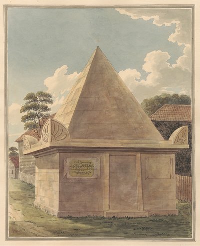Tomb of John Greg from Hampton Churchyard by Daniel Lysons