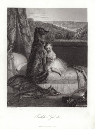 Faithful Gelert by Daniel Maclise