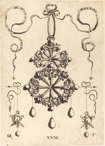 Pendant with Two Double Crosses by Daniel Mignot