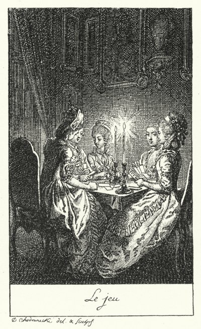 The Game (engraving) by Daniel Nikolaus (after) Chodowiecki
