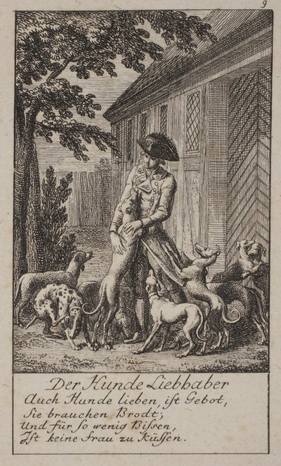 The Dog Lover by Daniel Nikolaus Chodowiecki