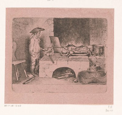 Boy by the Spit by Daniel Nikolaus Chodowiecki