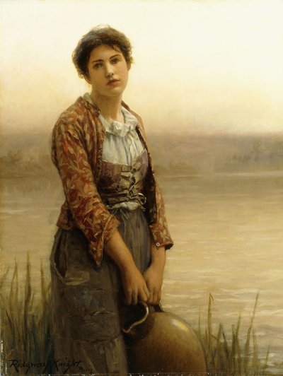 The Water Carrier by Daniel Ridgway Knight