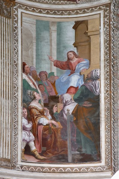 Jesus Preaching in the Temple by Daniele Crespi