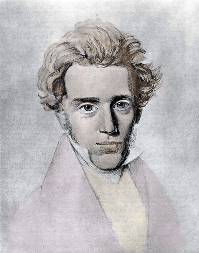 Soren Aabye Kierkegaard, c.1840 by Danish School