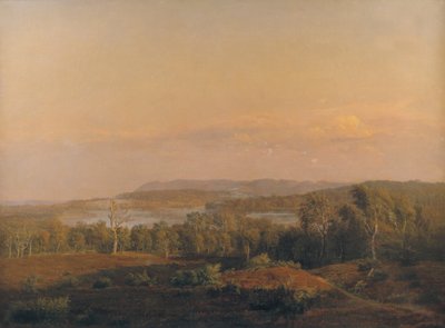 A View towards Himmelbjerget, Jutland. Evening by Dankvart Dreyer