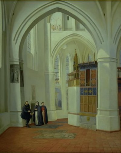The Choir of Assens Church by Dankvart Dreyer