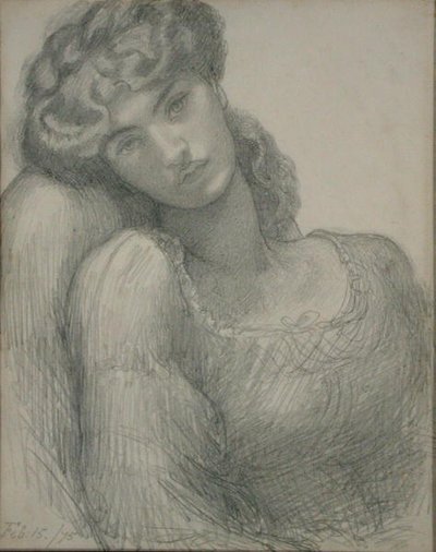 Mrs Morris (1839-1914) by Dante Gabriel Charles Rossetti