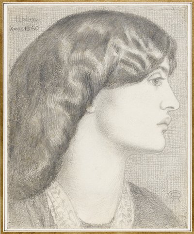 Mrs William Morris, 1860 by Dante Gabriel Charles Rossetti