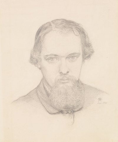 Self Portrait by Dante Gabriel Charles Rossetti