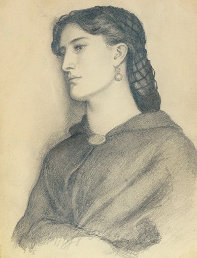 Study of Aggie Manetti by Dante Gabriel Charles Rossetti