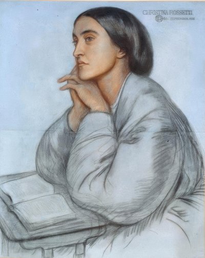 Christina Rossetti by Dante Gabriel Charles Rossetti