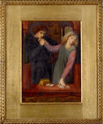 Hamlet and Ophelia by Dante Gabriel Rossetti