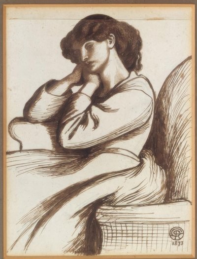 Mrs. William Morris by Dante Gabriel Charles Rossetti