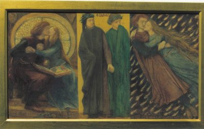 Paolo and Francesca da Rimini by Dante Gabriel Charles Rossetti