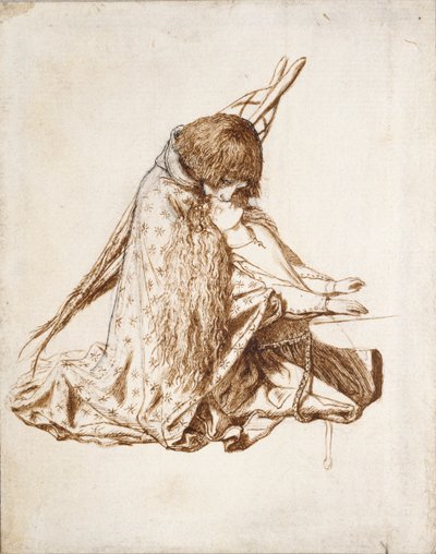 St Cecilia, c. 1850s by Dante Gabriel Rossetti