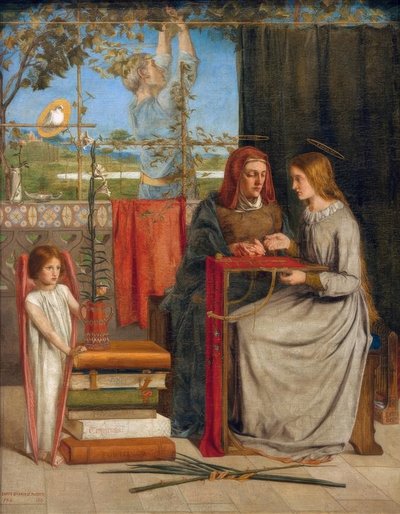 The Girlhood of Mary Virgin by Dante Gabriel Charles Rossetti