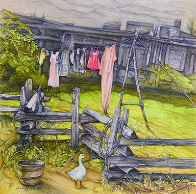 The Clothesline, 2020 by Darrell Windjack