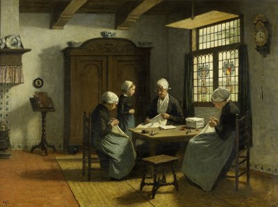 In the Orphanage at Katwijk-Binnen by David Adolph Constant Artz