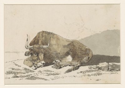 Lying Ox by David Alphonse de Sandoz Rollin