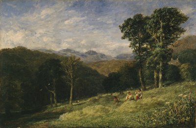 Haymaking near Conway by David Cox