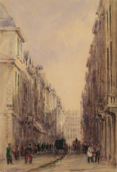 Rue Vivienne, Paris by David Cox