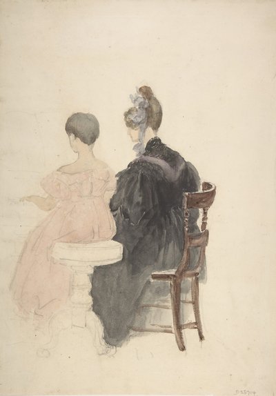 A Piano Lesson by David Cox the elder