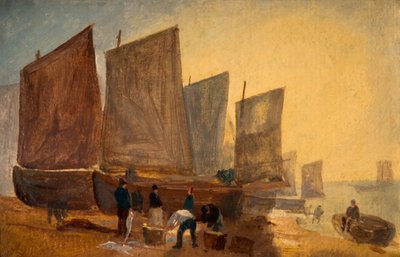 Fishing Boats, Hastings by David Cox the elder