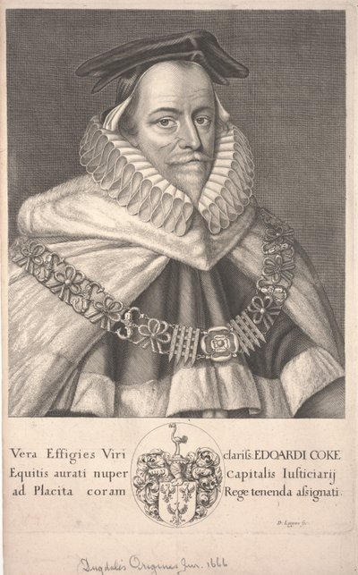 Edward Coke by David Loggan