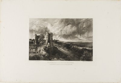 Hadley Castle, Near the Nore by David Lucas