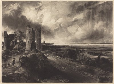 Hadleigh Castle (Large Plate) by David Lucas after John Constable