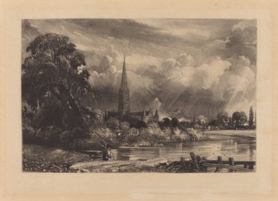 Salisbury Cathedral by David Lucas after John Constable