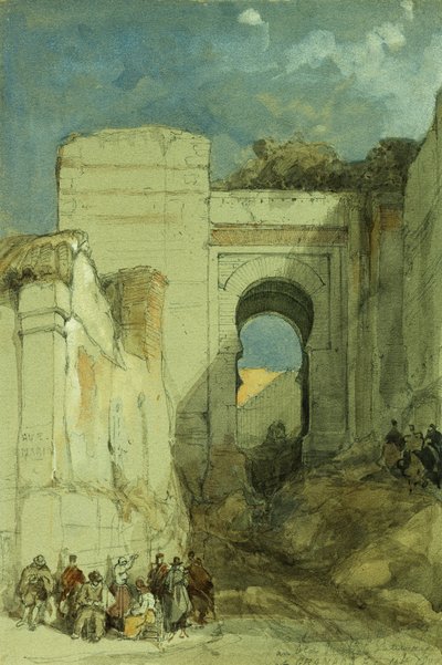 An Old Moorish Gateway, Granada by David Roberts