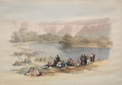 Banks of the Jordan by David Roberts