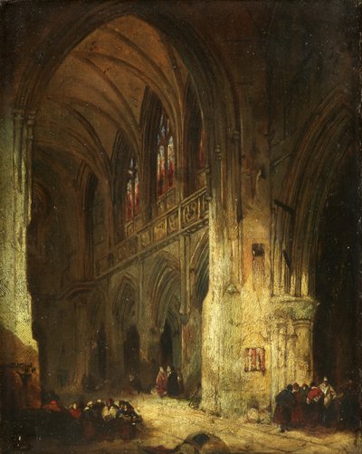 Church Interior by David Roberts