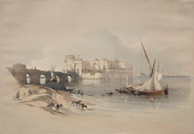Citadel of Sidon, 1839 by David Roberts