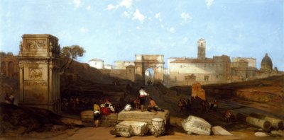 The Arch of Titus in Rome by David Roberts