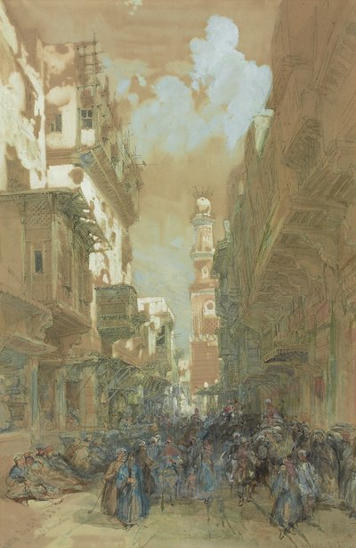 Mosque El Mooristan, Cairo, Egypt by David Roberts