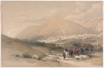 Nablus Ancient Shechem by David Roberts