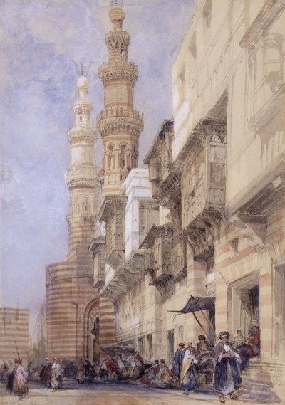 The Gate of Metwaley, Cairo, 1838 by David Roberts
